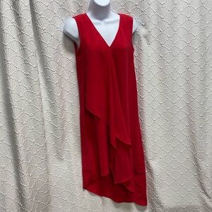 Adrianna Papell Red Asymmetrical Dress